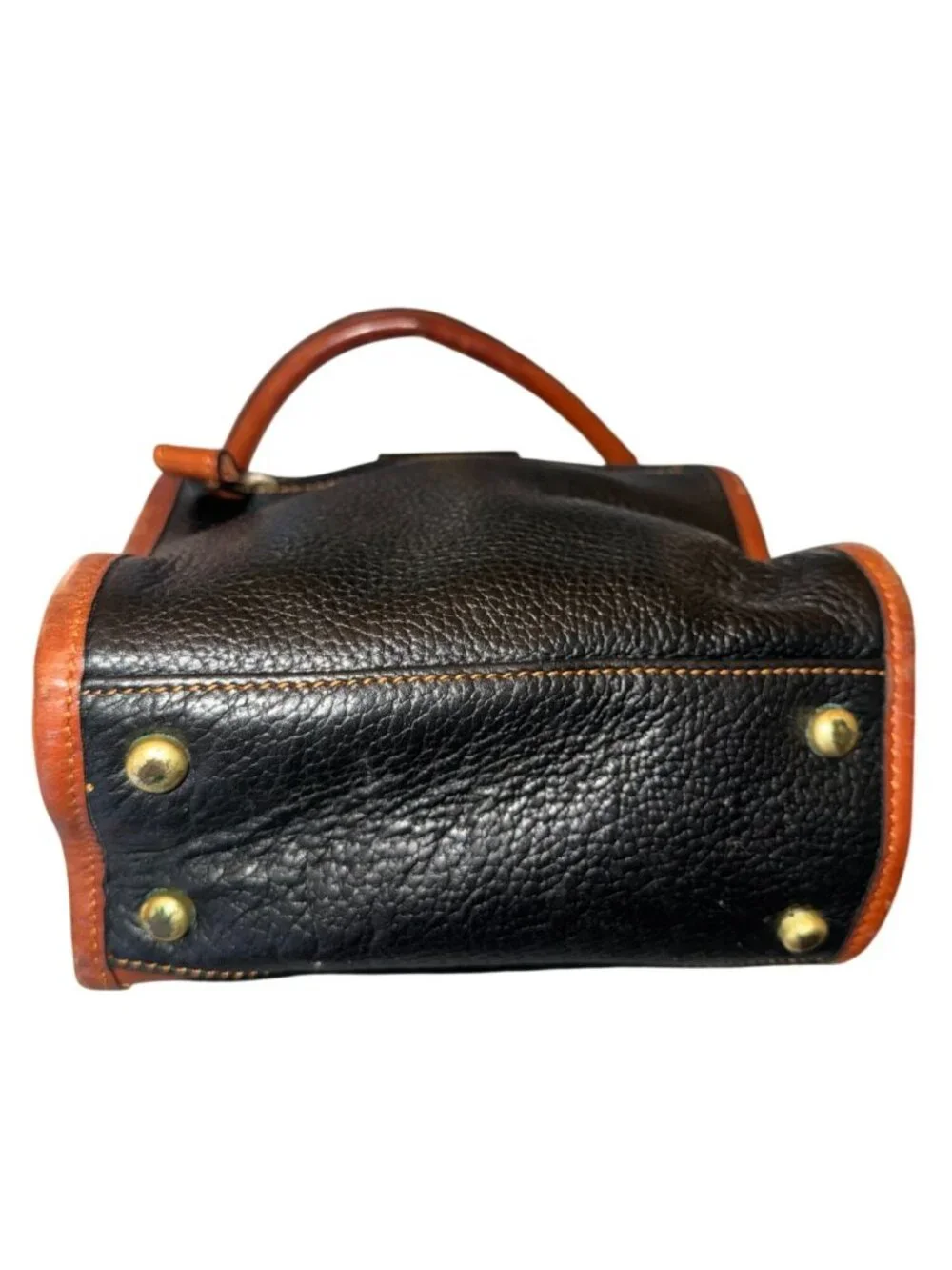 Vintage Liz Claiborne Top Handle Leather Handbag Satchel
